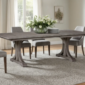Corin Rough-Sawn Trestle Extension Dining Table