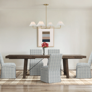 Distressed Brown Edelen Extendable Dining Table