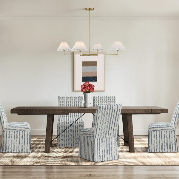 Distressed Brown Edelen Extendable Dining Table