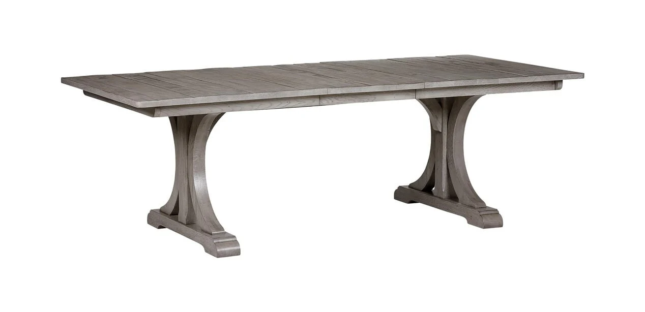 Corin Rough-Sawn Trestle Extension Dining Table - Image 2